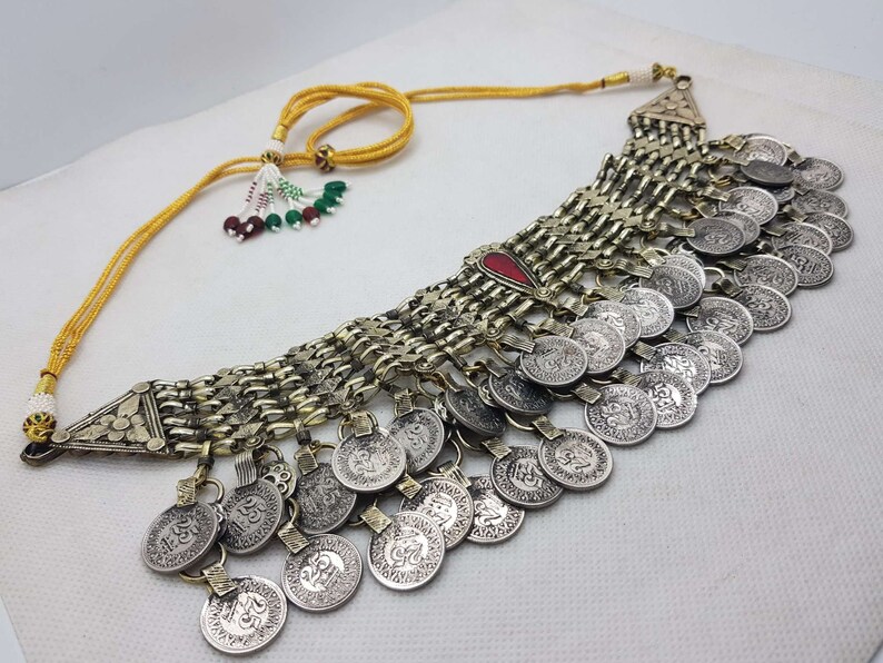 Afghan Vintage Coins Choker Necklace Vintage Coins Necklace Etsy
