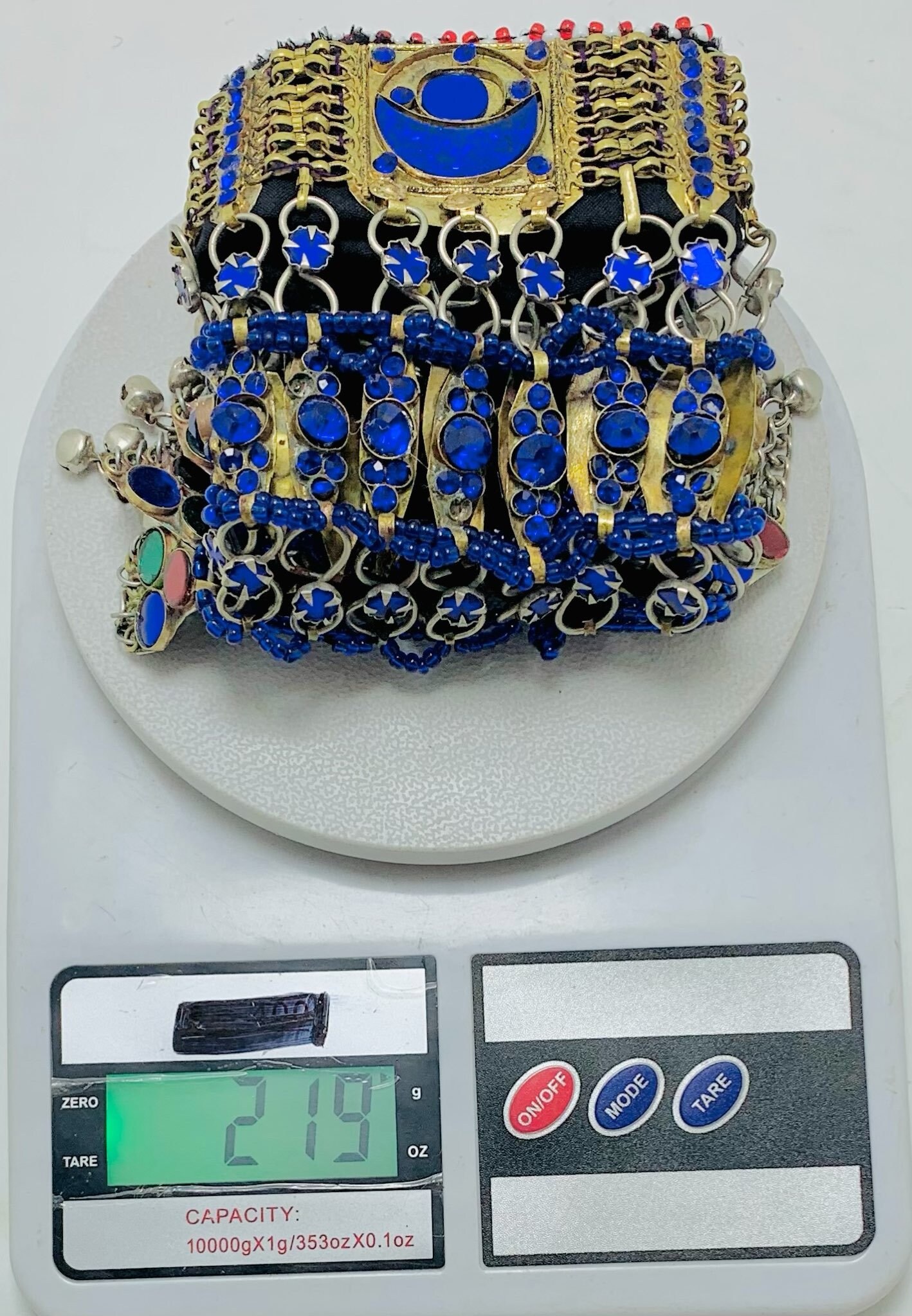 ブルーストーン クチ チョーカーネックレス：アフガニスタンの部族