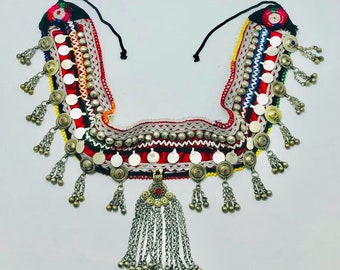 Vintage Afghan Kuchi Belt: Turkman Hanging Beads, Tribal Ornament Vintage Afghan Kuchi Belt: Turkman Hanging Beads, Tribal  main image 4