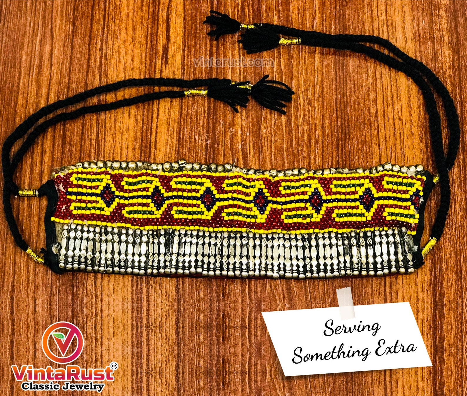 Afghan Classic Choker Vintage Handmade Afghan Choker Etsy