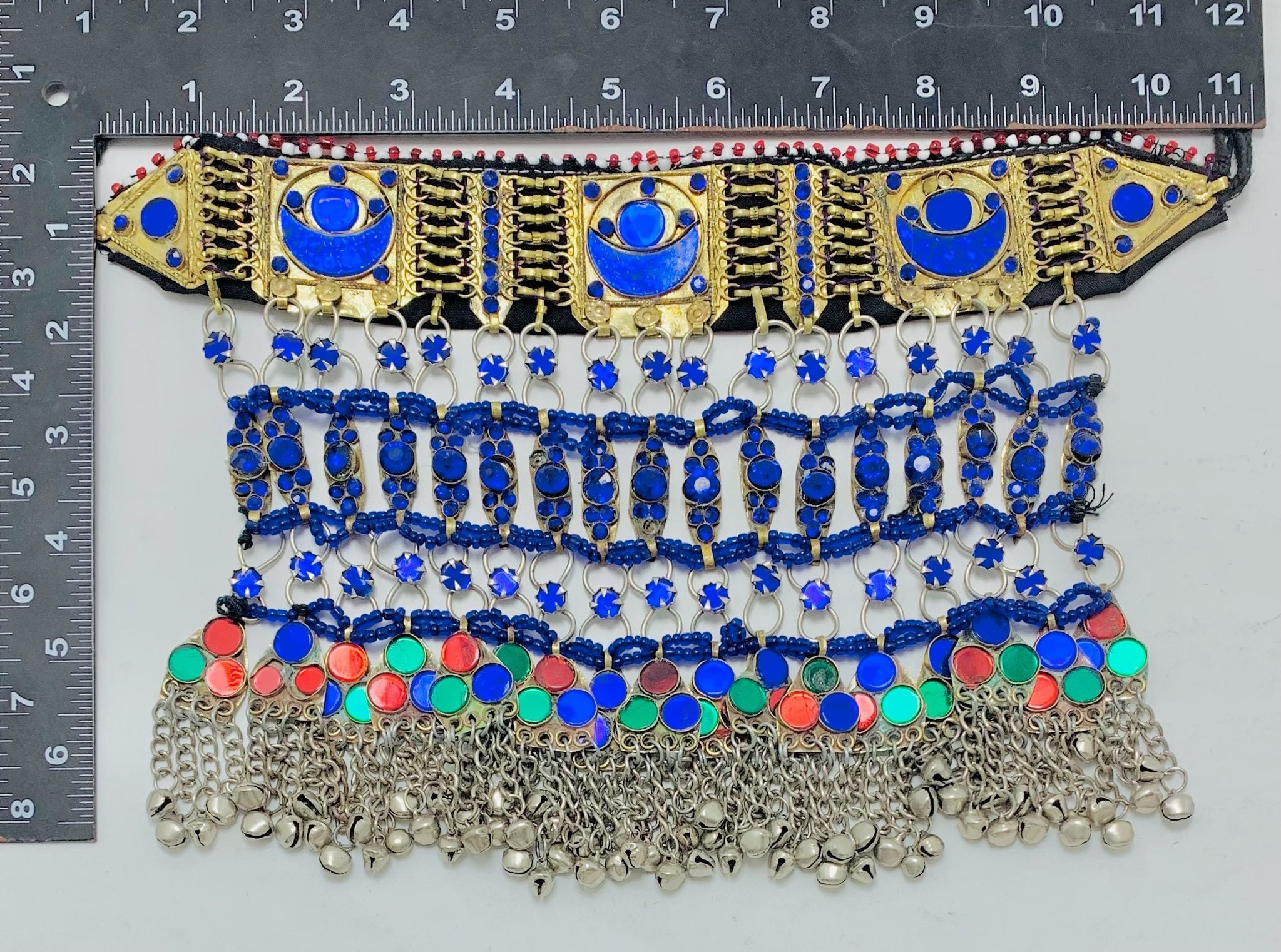 ブルーストーン クチ チョーカーネックレス：アフガニスタンの部族