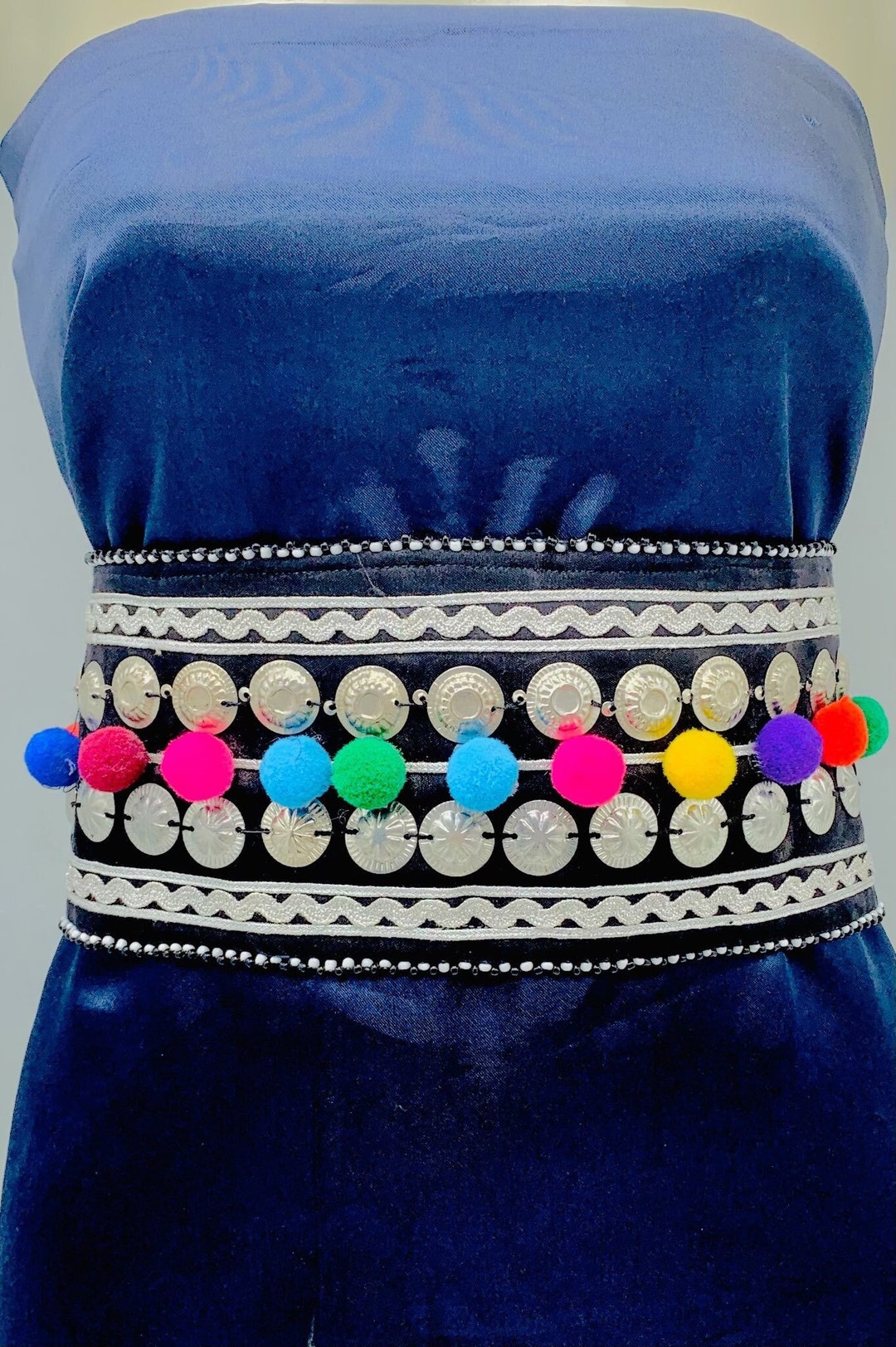 Handmade Afghan Tribal Belt: Boho Belly Dance Jewelry - Etsy display picture 1