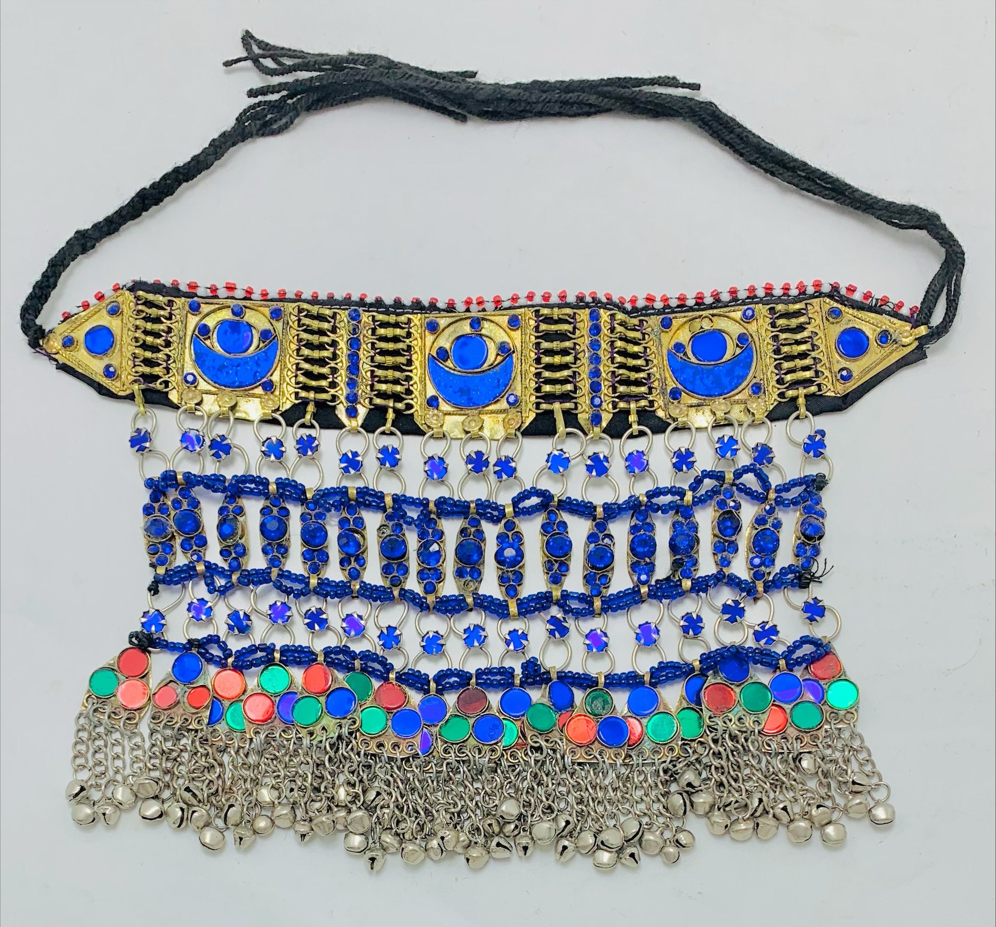 ブルーストーン クチ チョーカーネックレス：アフガニスタンの部族