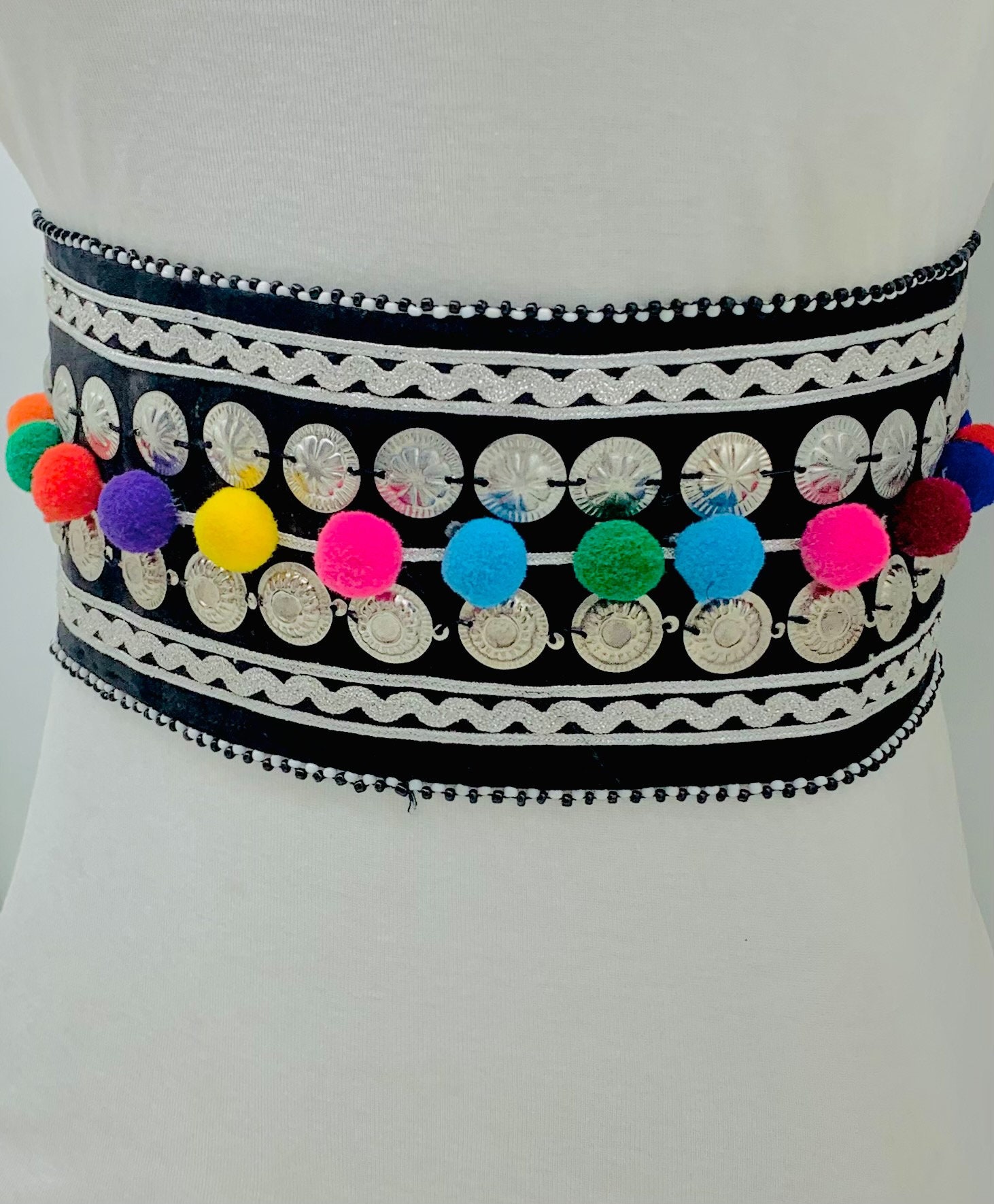 Handmade Afghan Tribal Belt: Boho Belly Dance Jewelry Amazon.com: Duel On Jewel Antique Kuchi Women main image 3