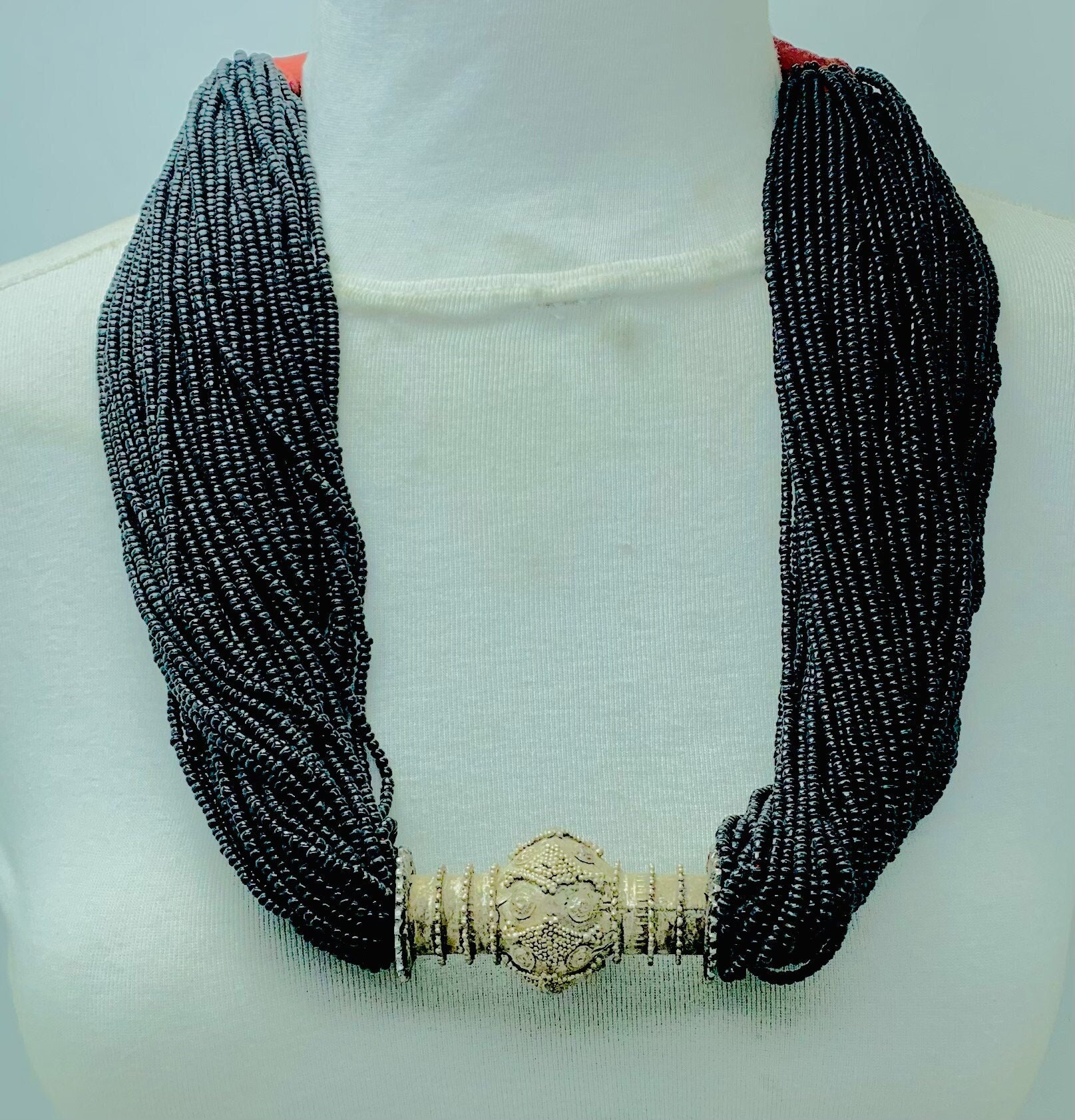 Buy Ratanshala - Semi Precious Gemstone Black onyx Crystal Beads 5 Layer Necklace  Multi Strand Black Colour 16 Mala for Girl and Women Fashion Jewellery  Online In India At Discounted Prices