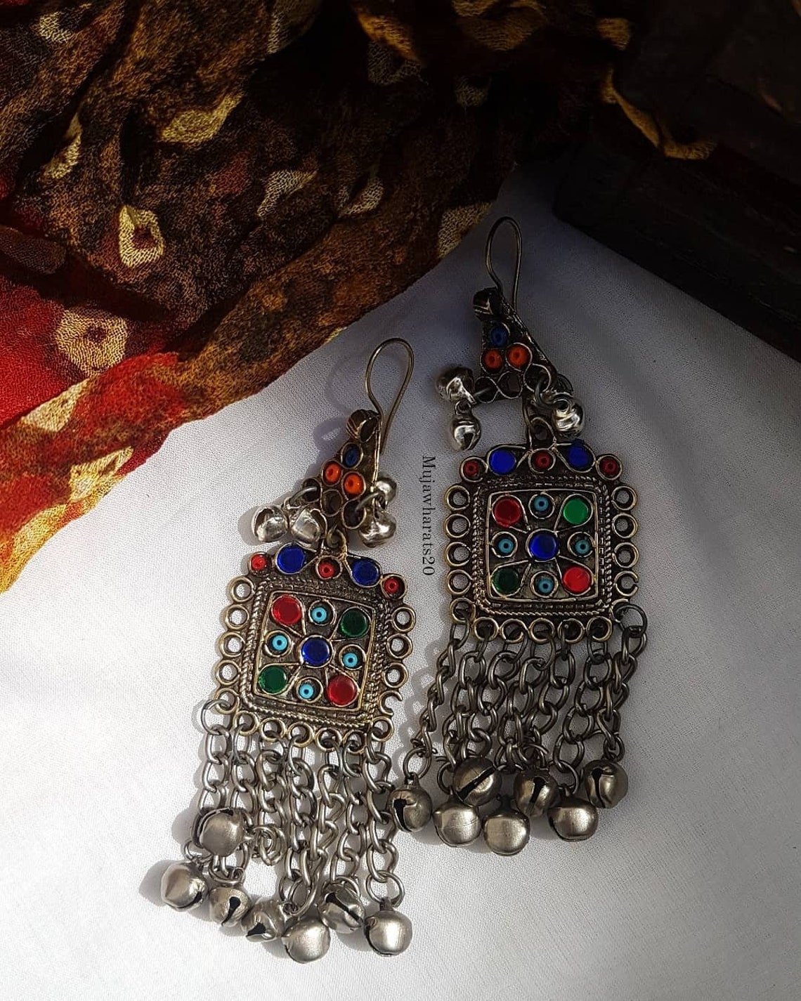 Afghani jewelry afghani earrings afghani necklace afghani | Etsy