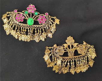 Tribal Ethnic Headpiece With Pink Glass Teardrop Centre  display picture 1