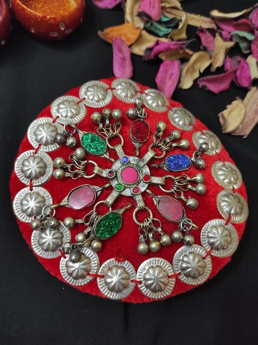Red Ertugrul Inspired Hair Clip: Handmade Tribal Hair Pin - Etsy display picture 3