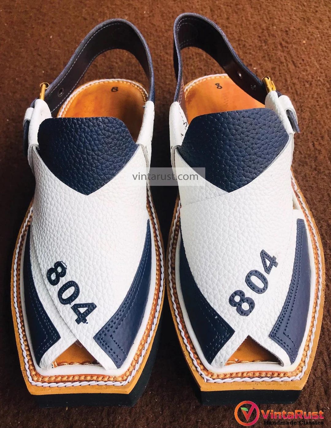 Handmade Kaptaan Chappal: Peshawari Leather Sandals  display picture 3