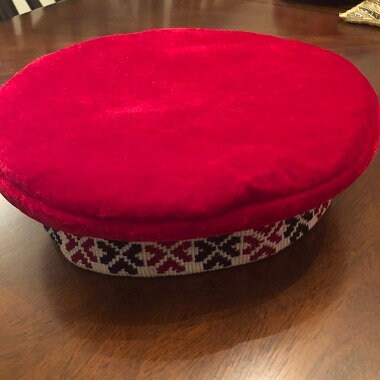 Velvet Cap Hat Hunza Headwear Women Handmade Winter Hat - Warm Chunky Traditiona Velvet Cap Hat Hunza Headwear Women Handmade Winter Hat  main image 4