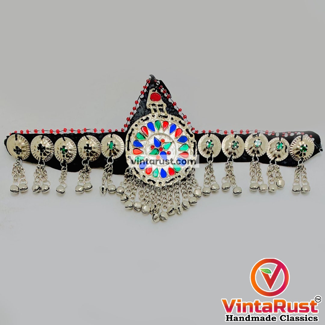 Handmade Afghan Matha Patti: Multicolor Ethnic Headpiece - Etsy display picture 2