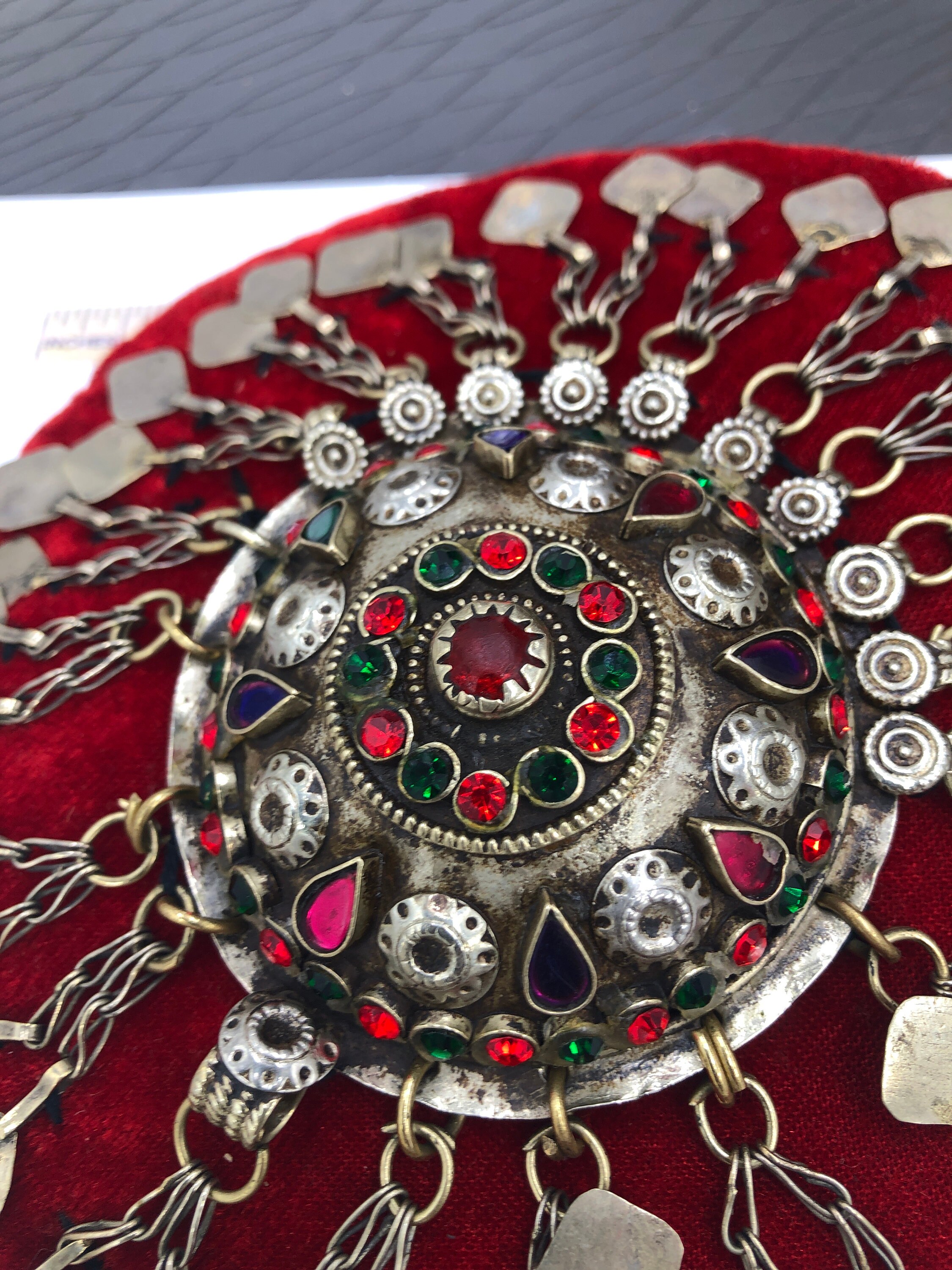 Red Ertugrul Inspired Hair Clip: Handmade Tribal Hair Pin - Etsy display picture 3