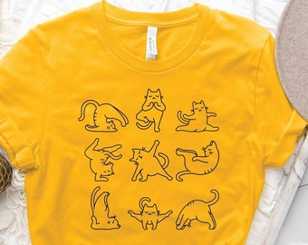 Funny Cat Shirt, Yoga Shirt,  Cute Cat Shirt, Meditation Shirt, Namaste Shirt, Funny Namaste Shirt, Cat Lovers Shirt, Cat Gift