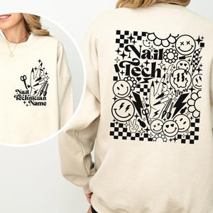Nail Tech Sweatshirt: Cosmetologist Gift, Nail Artist Sweater