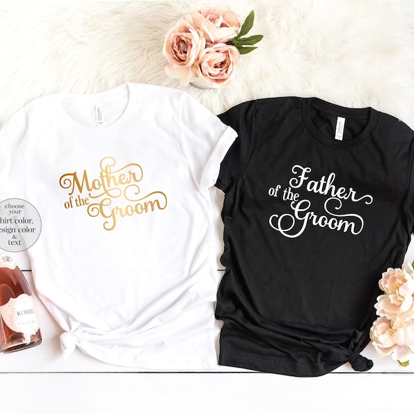 Mother Of The Groom Shirts, Father Of The Groom Shirts, Groom's Family Shirts, Grooms Family Gifts, Wedding Party Shirts, Bridal Party Shirt