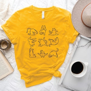 Funny Cat Shirt, Yoga Shirt, Cute Cat Shirt, Meditation Shirt, Namaste Shirt, Funny Namaste Shirt, Cat Lovers Shirt, Cat Gift image 1