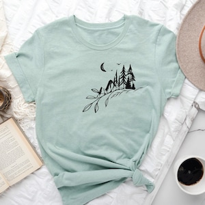 Camping Shirt, Nature Lover Shirt, Forest Shirt, Night Shirt, Explorer Shirts, Mountain Shirt