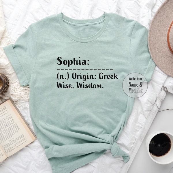 Custom Name Shirt, Name Meaning Shirt, Your Name and Dictionary Meaning, Create Your Shirt, Personalized Name Shirt, Dictionary Shirt, Tee
