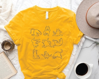 Funny Cat Shirt, Yoga Shirt,  Cute Cat Shirt, Meditation Shirt, Namaste Shirt, Funny Namaste Shirt, Cat Lovers Shirt, Cat Gift