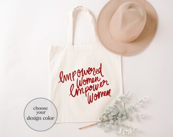 Empowered Women Cotton Canvas Tote Bag