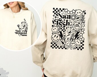 Nail Tech Sweatshirt: Cosmetologist Gift, Nail Artist Sweater