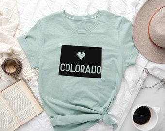 Colorado T-shirt, Coloradan T-shirt, Colorado Souvenir, 50 States Tshirt, Colorado Lover, The Centennial State, Colorado, %100 Cotton Tshirt