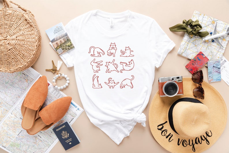 Funny Cat Shirt, Yoga Shirt, Cute Cat Shirt, Meditation Shirt, Namaste Shirt, Funny Namaste Shirt, Cat Lovers Shirt, Cat Gift image 7