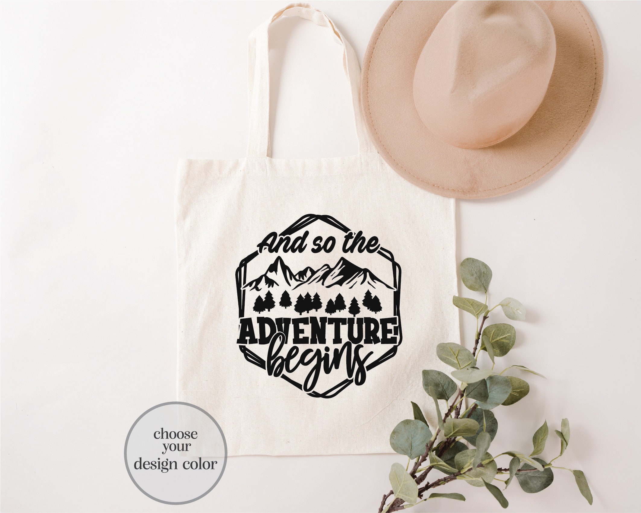 And so the Adventure Begins Tote Bag, Adventure Lover Tote