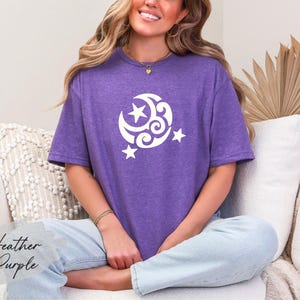 Celestial Moon & Stars Shirt: Astrology, Zodiac Graphic Tee