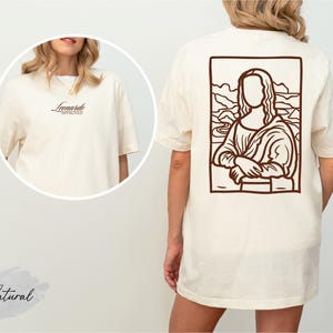 Leonardo Approved Shirt, Mona Lisa T-shirt, Funny Renaissance Art Tee, Leonardo da Vinci Inspired Shirt, Art Lover Gift