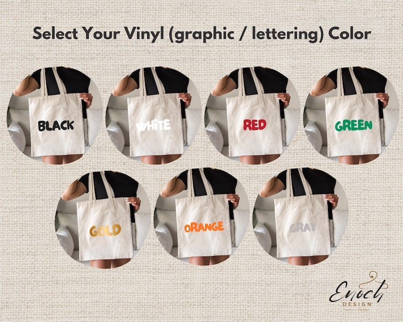 a person holding a white bag with six different colored bags
