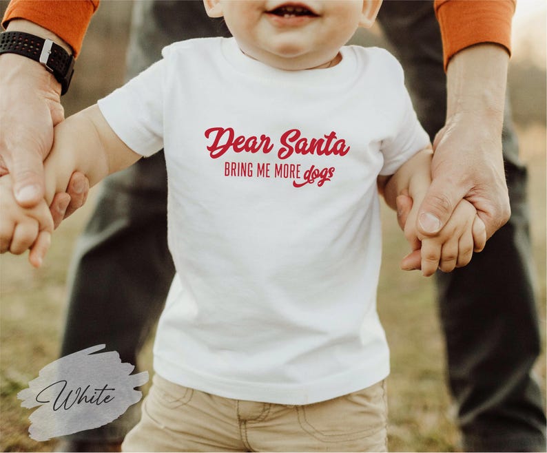 Dear Santa Bring Me More Dogs Shirt, Dog Lovers Christmas Gift, Dog Mom Christmas Shirt, Dog Dad Christmas, Animal Lovers Christmas Gift. image 3