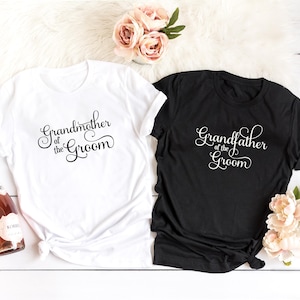 Groom&#39;s Family Shirts: Grandmother, Grandfather Matching Wedding Party Tees
