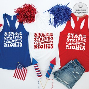 Stars Stripes & Reproductive Rights Tank, 4th Of July Tank, Feminist Tank, Independence Day Tank, Women Rights Tank, Pro Choice Tank