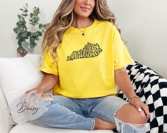 Kentucky Map T-Shirt, Kentucky Shirt, Kentucky Souvenir, Kentucky Trip Shirt, Kentucky Youth Apparel, Kentucky Toddler Tee