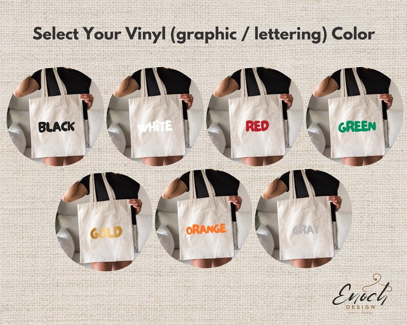 a person holding a white bag with six different colored bags