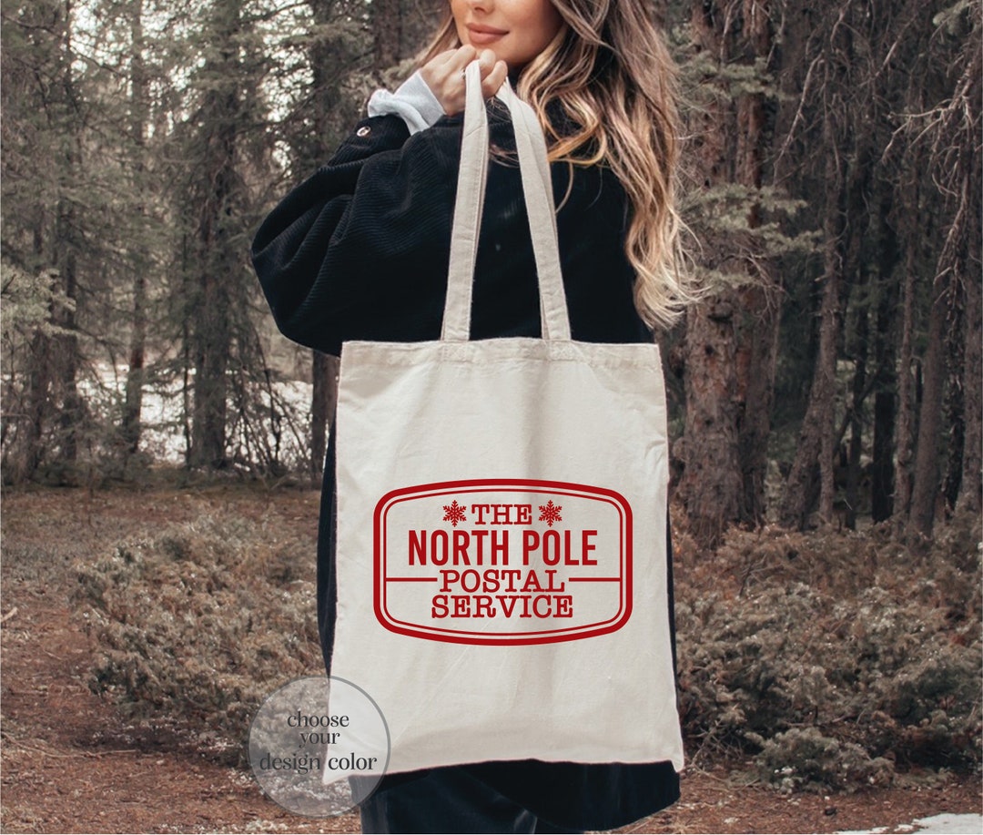 The North Pole Postal Service Tote Bag, Santa Delivery Tote Bag, Christmas  Santa Tote Bag, Special Delivery Tote Bag, Christmas Gift Bag 