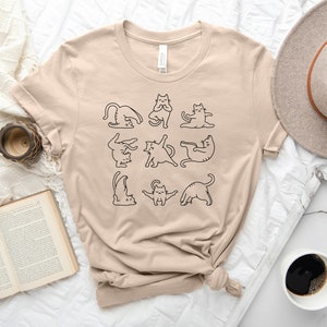 Funny Cat Shirt, Yoga Shirt, Cute Cat Shirt, Meditation Shirt, Namaste Shirt, Funny Namaste Shirt, Cat Lovers Shirt, Cat Gift image 6