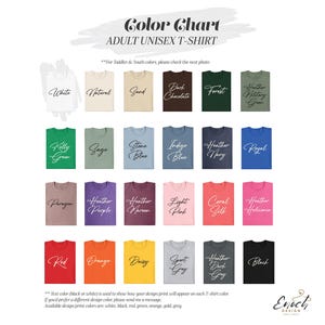 the color chart for the ladies's sleeveless t - shirt