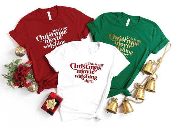 Funny Xmas Film - This Is My Christmas Movies Watching Shirt T-Shirt Funny Xmas Film - This Is My Christmas Movies Watching Shirt T-Shirt