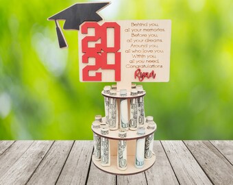 2026 Graduation Gift Money Holder, Gift for Graduate, Personalized Gift for Graduation, Custom Graduation Gift, Gift for Her, Gift for Him