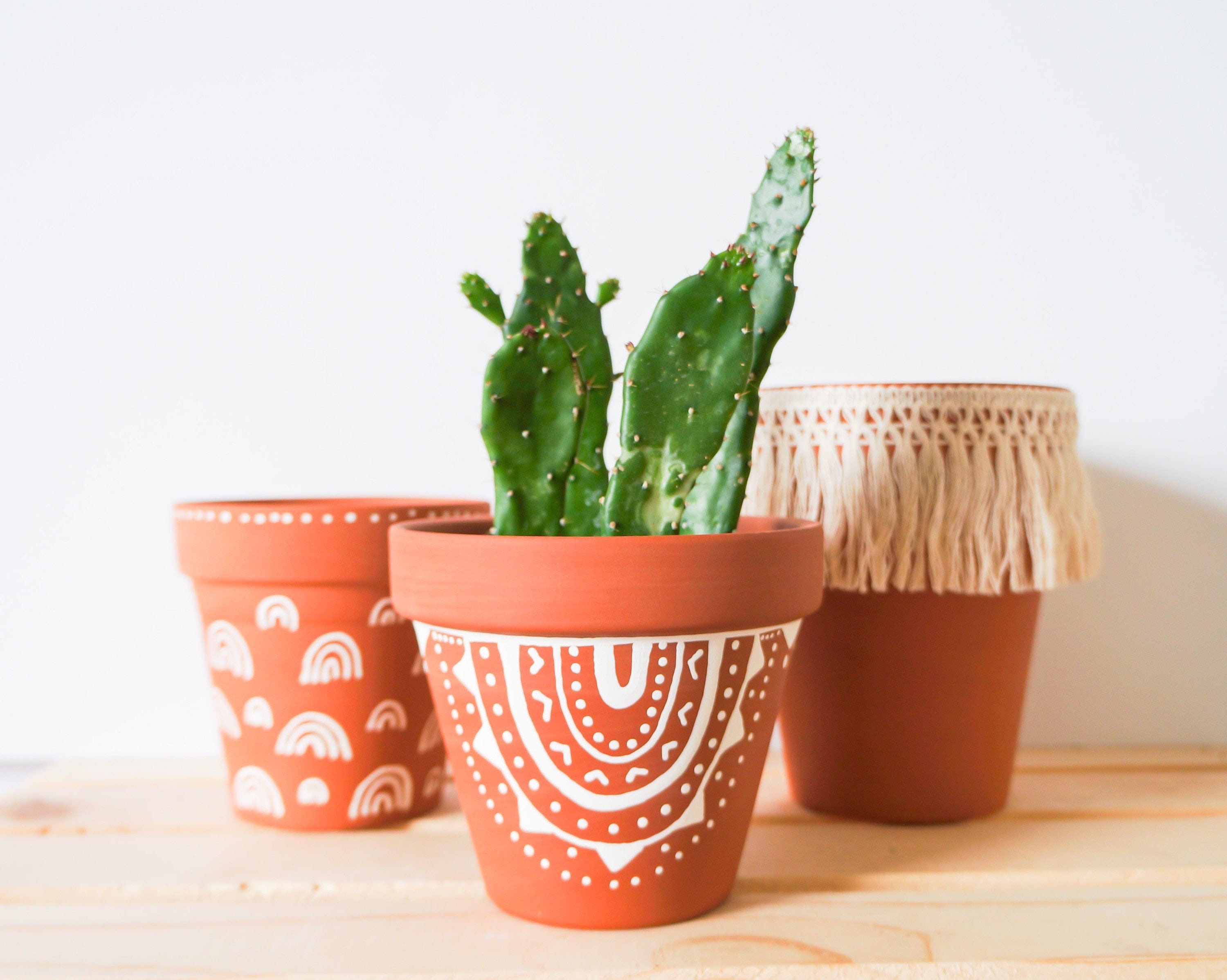 Handmade Boho Plant Planters / boho planter / pots / Boho Home Etsy