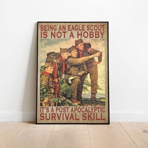 Being an eagle scout is not a hobby poster, Eagle Scout Gift, Court of Honor Decoration, Home Poster Decor