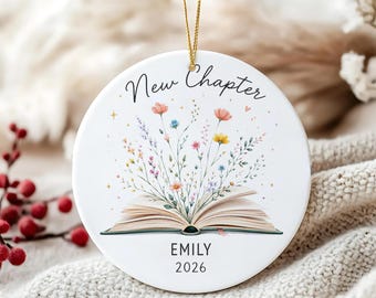 New Chapter Ornament New Beginning Ornament Divorced Ornament For New Job Gift Funny Breakup Gift Personalized Fresh Start