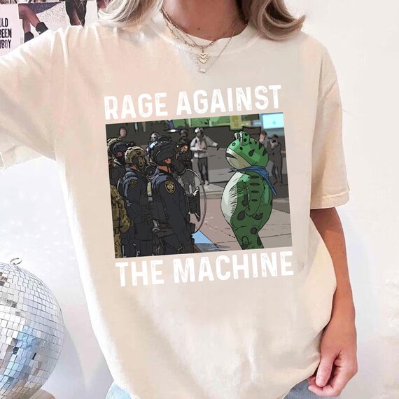 Portland Frog Protest Shirt, Rage Against the Machine Shirt - Etsy
