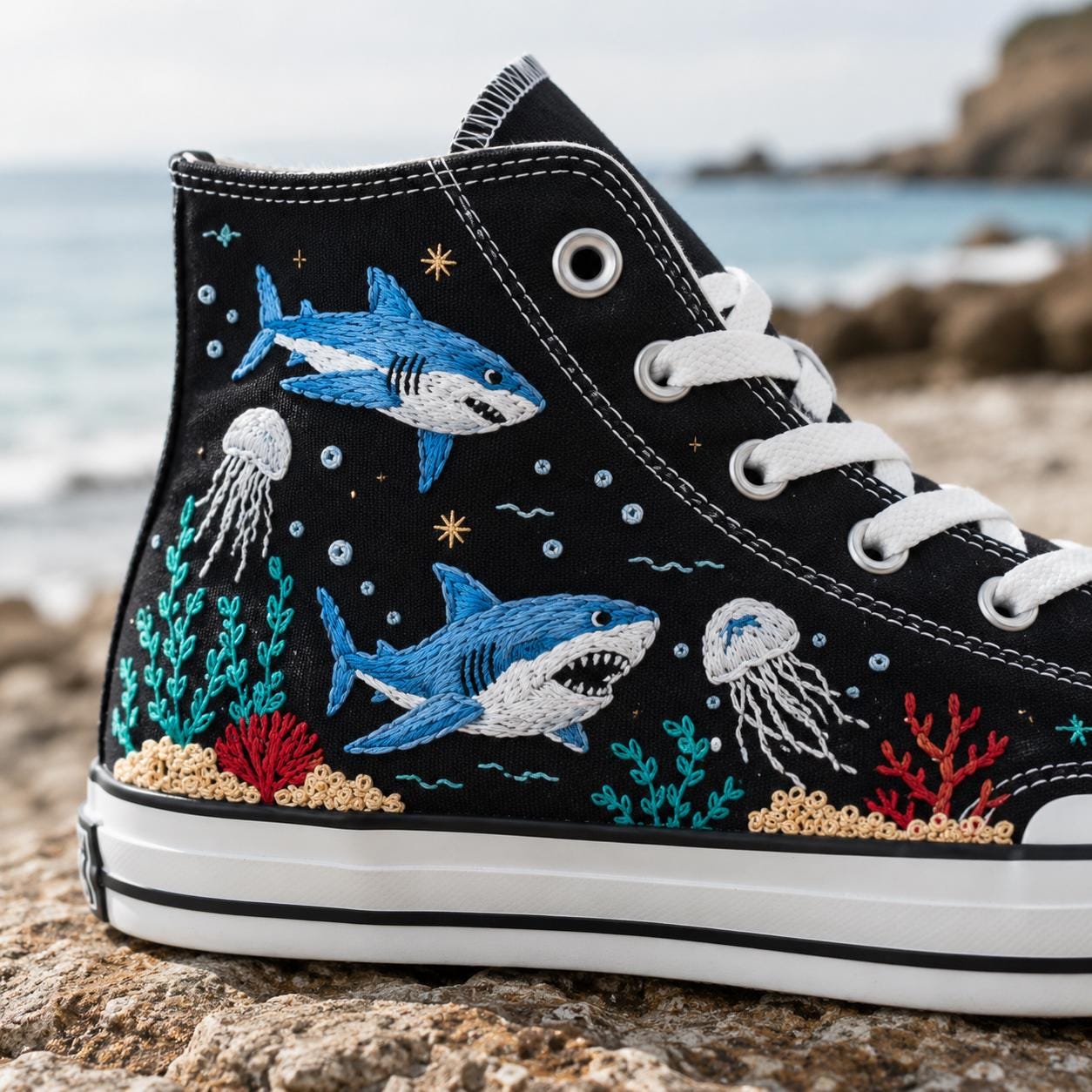 Shark Shoes - Etsy