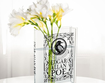 The Complete Tales And Poems Of Edgar Allan Poe Acrylic Bookish Vase