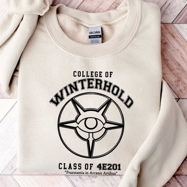 College von Winterhold Champion Sweatshirt T-Shirt Hoodie, Elder Schriftrollen Skyrim Bekleidung, Skyrim Universität Gamer Shirt, Winterhold Shirt