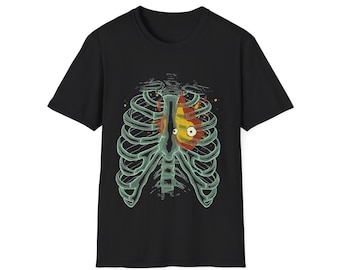 Calcifer A Heart's A Heavy Burden T Shirt, Sophie Quote Shirt, Howl's Moving Castle Shirt, Ghibli Studio Shirt