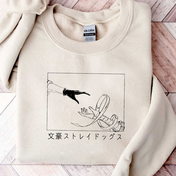 Bungo T-shirt Sweatshirt Hoodie, Chuuya Nakahara Shirt, Anime Shirt, Port Mafia Shirt, Gewapende Detective Agency Shirt, Cadeau voor fan